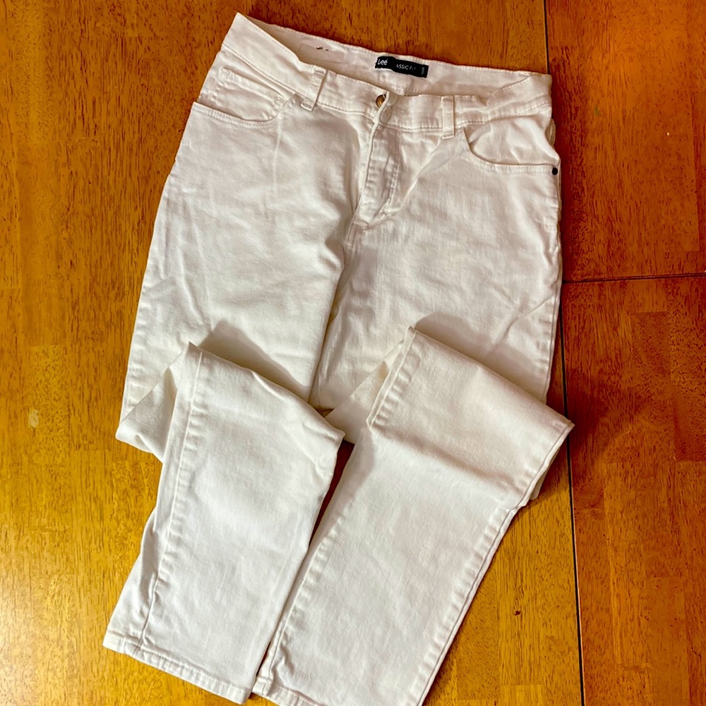 Women’s Lee, jeans, white, classic fit
